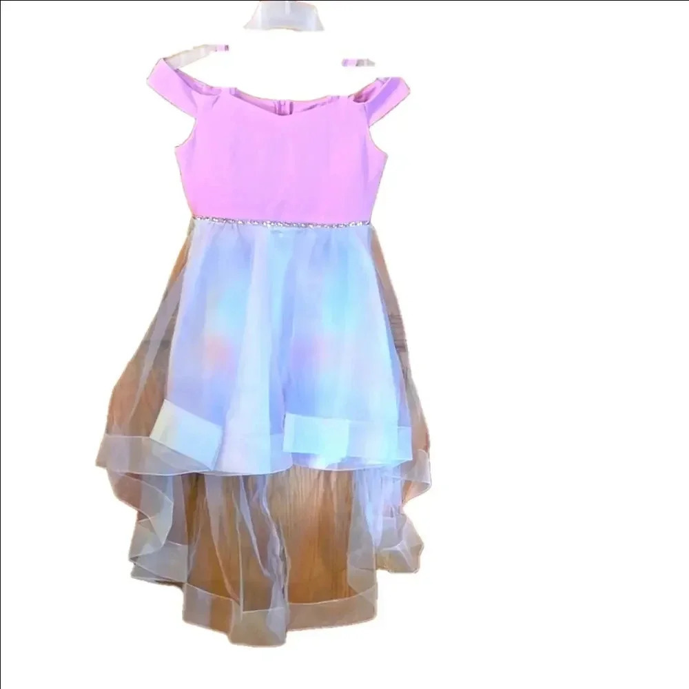 Rare Editions Cold Shoulder Costume Back Train big girls Size 12